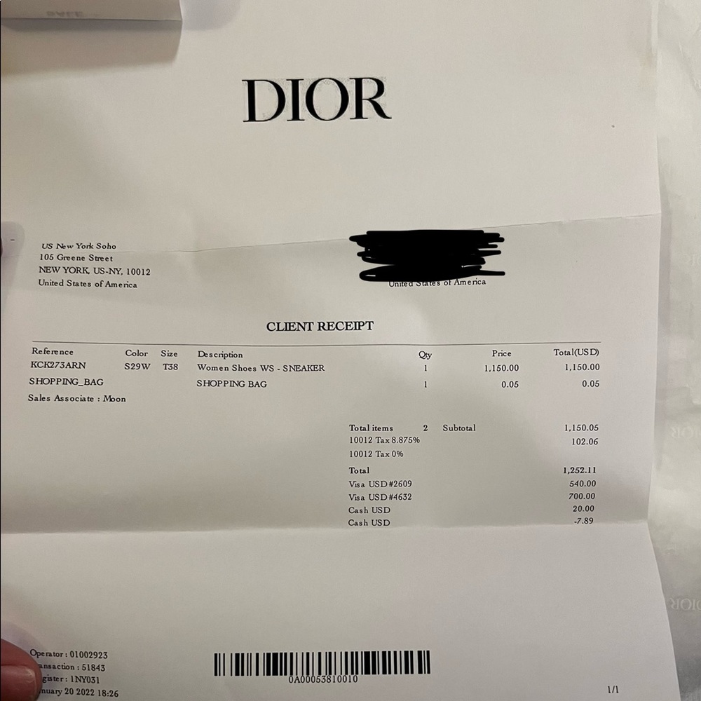 D-connect Dior sneakers - Picture 5 of 5